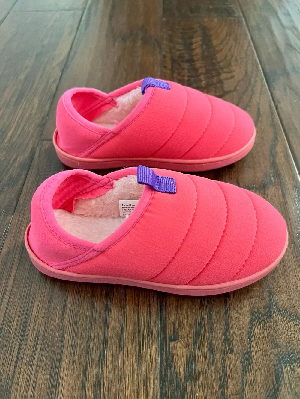 Kids Pink Cozy Slip-On Shoes